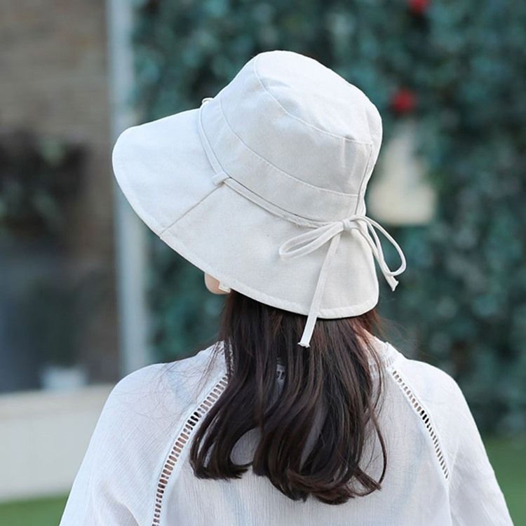 Chapeau Coréen Bowknot Fall Plain Pour Femmes