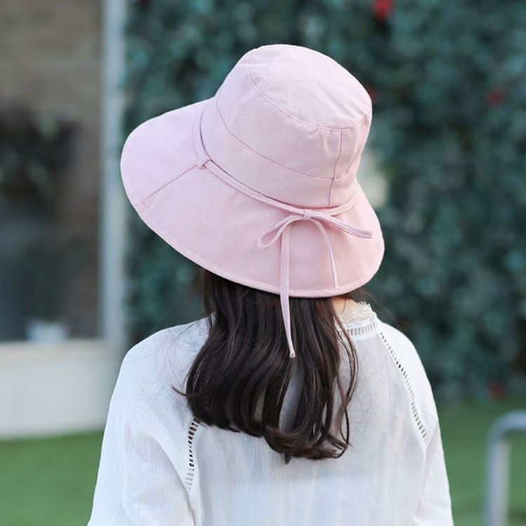 Chapeau Coréen Bowknot Fall Plain Pour Femmes