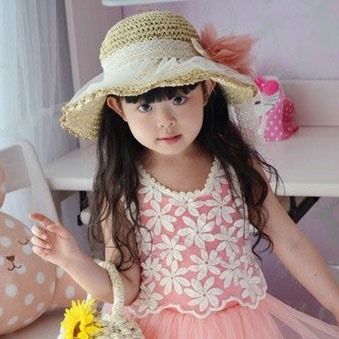 Chapeau Pour Enfants Décoré De Fleurs En Dentelle Romantique Pour Femmes