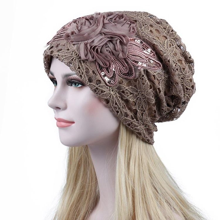 Chapeau Fabuleux Pour Femme En Dentelle Évidée Pour L'automne Hiver