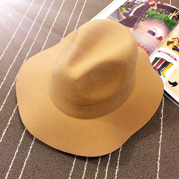 Chapeau Fedora En Mélange De Laine Pour Femme Chapeaux Unis D'automne