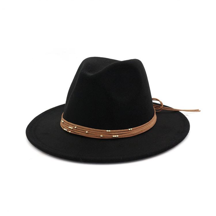 Chapeau Fedora En Mélange De Laine Unie Pour Femme