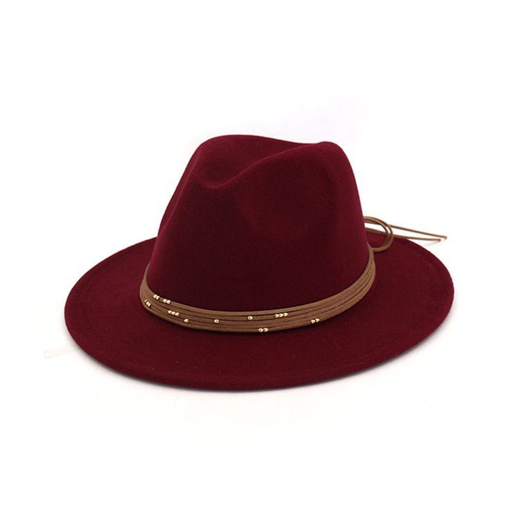 Chapeau Fedora En Mélange De Laine Unie Pour Femme