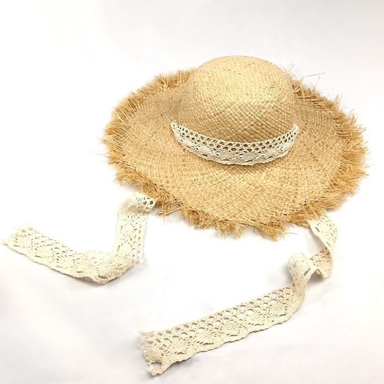 Chapeau Femme Lafite Straw Lace Bind