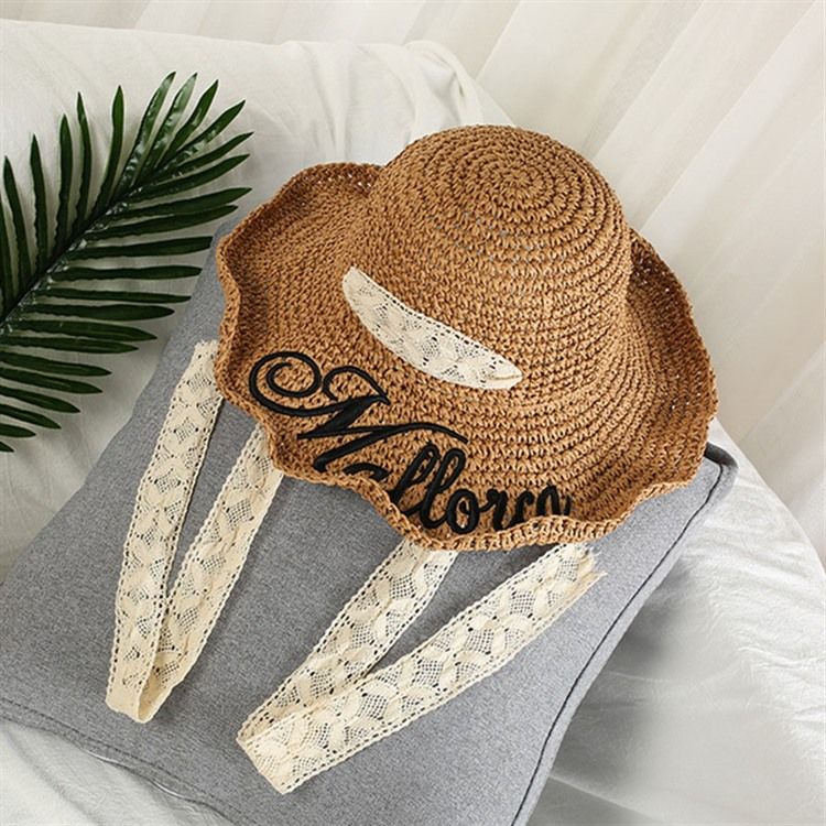 Chapeau De Lettre De Printemps En Paille Nouveau Style Pour Femmes