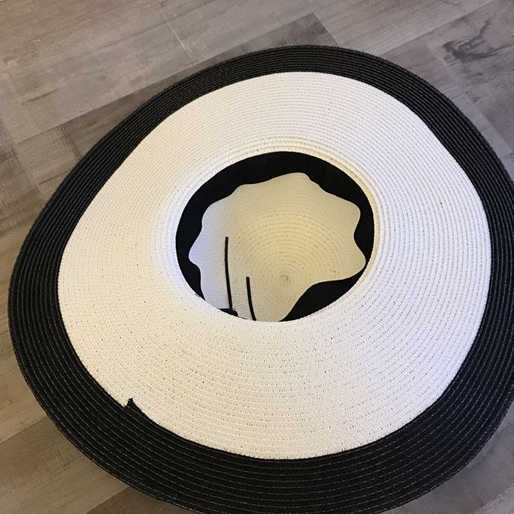 Chapeau De Paille À Nœud Pour Femme