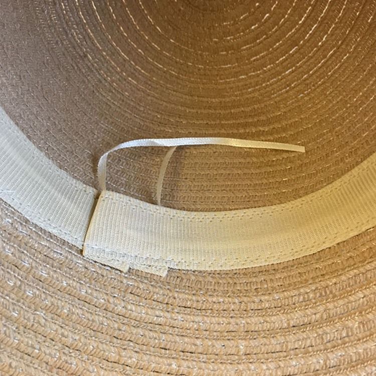 Chapeau À Rayures En Coquillage Pour Femme