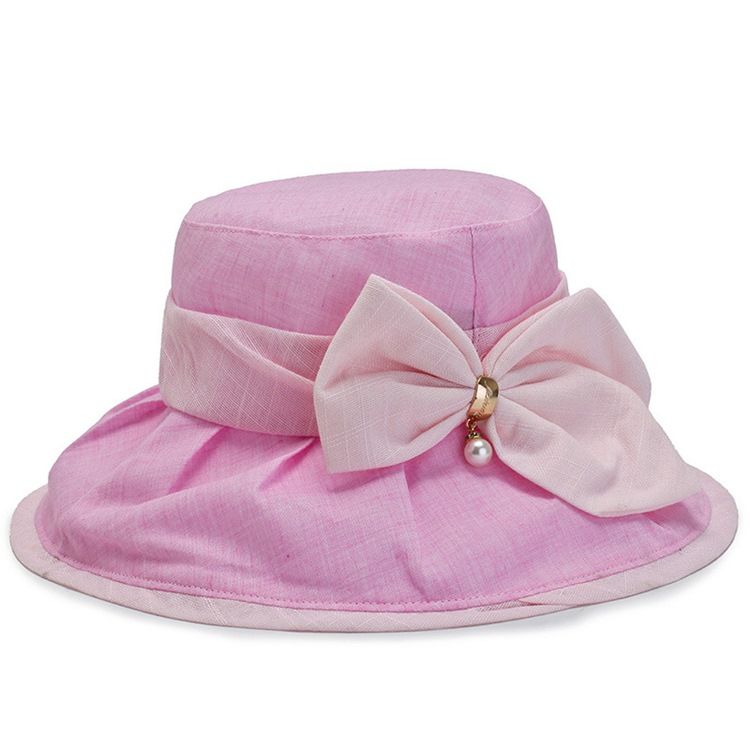 Chapeau De Seau Pour Femmes Bowknot Chapeaux D'automne