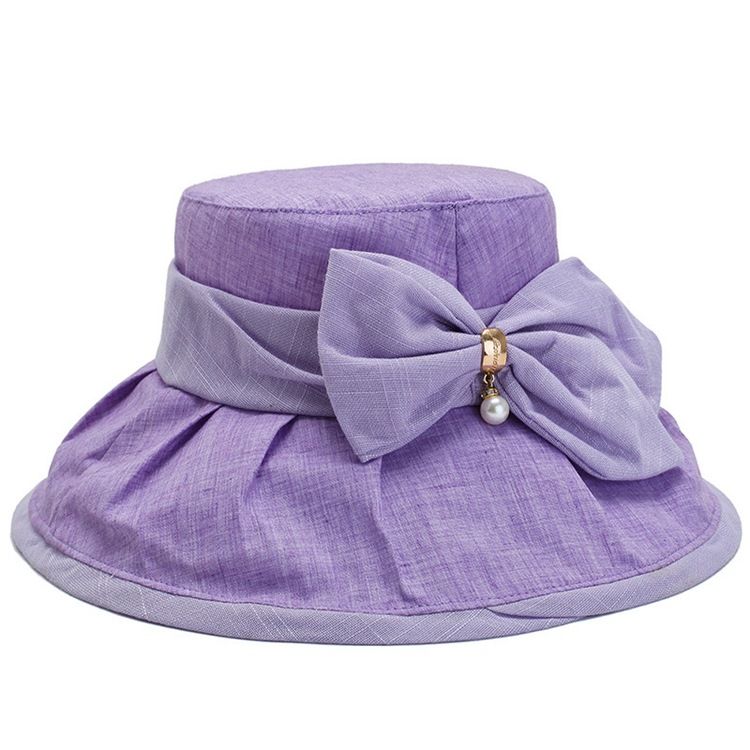 Chapeau De Seau Pour Femmes Bowknot Chapeaux D'automne