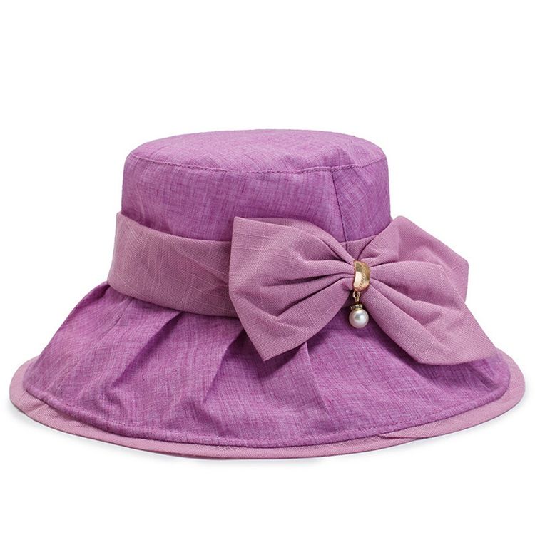 Chapeau De Seau Pour Femmes Bowknot Chapeaux D'automne