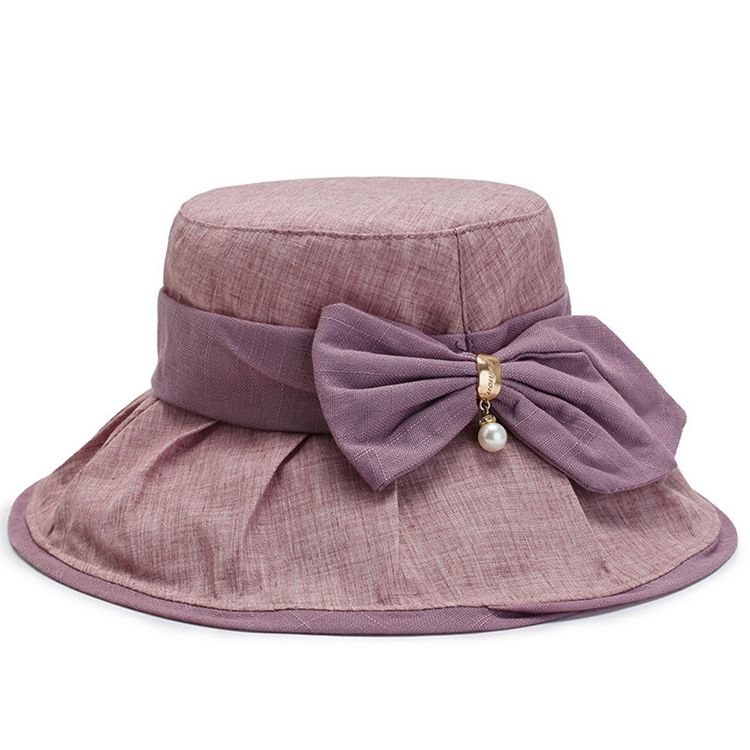 Chapeau De Seau Pour Femmes Bowknot Chapeaux D'automne