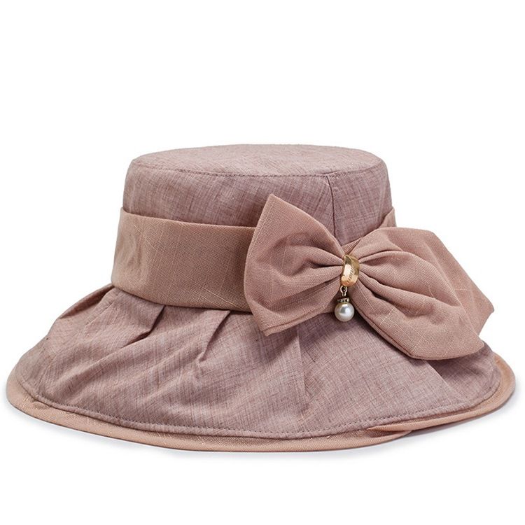 Chapeau De Seau Pour Femmes Bowknot Chapeaux D'automne