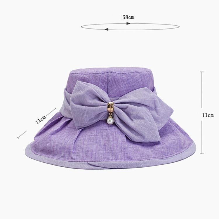 Chapeau De Seau Pour Femmes Bowknot Chapeaux D'automne