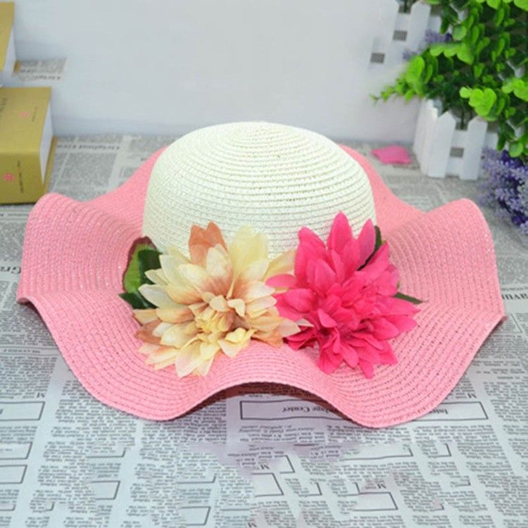 Chapeau De Soleil D'été À Appliqués Pour Femmes