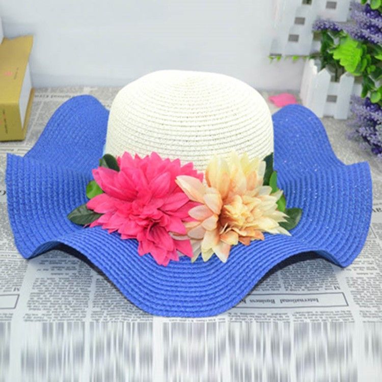 Chapeau De Soleil D'été À Appliqués Pour Femmes