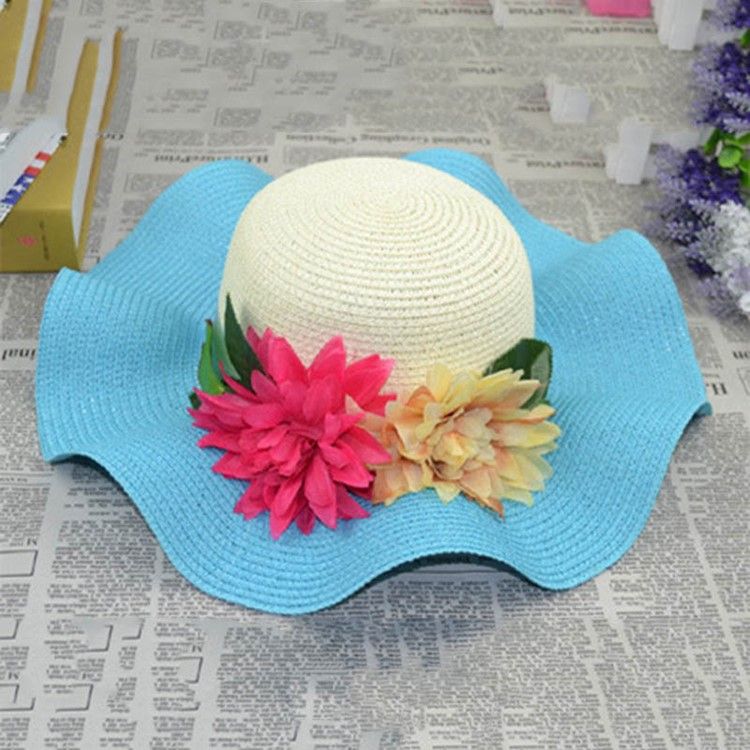 Chapeau De Soleil D'été À Appliqués Pour Femmes