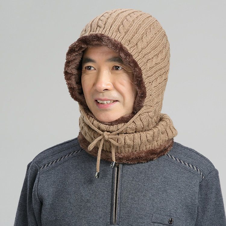 Chapeau Tricoté À La Mode Pour Hommes Chapeaux D'automne À Blocs De Couleurs