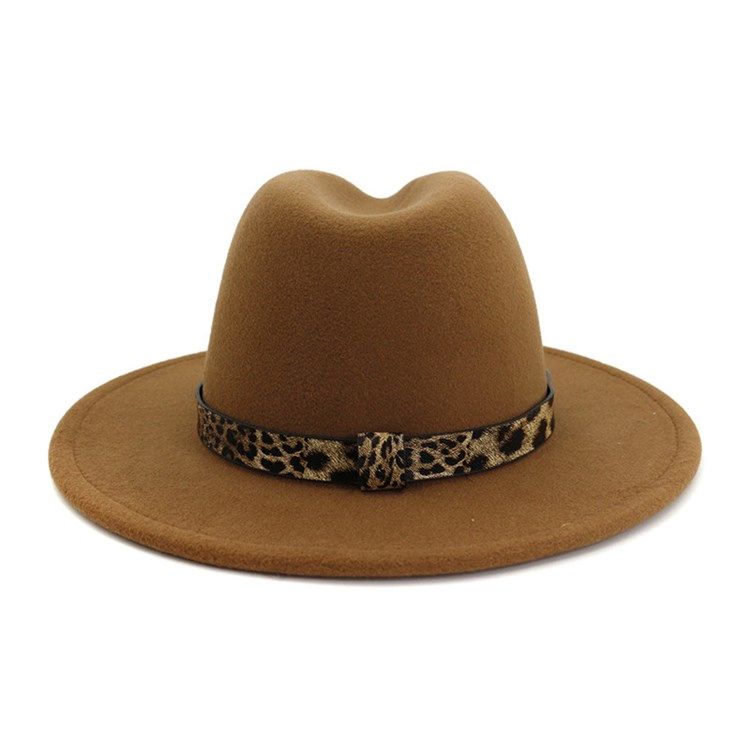 Chapeaux D'hiver À Imprimé Léopard Pour Femmes Fedora Hat