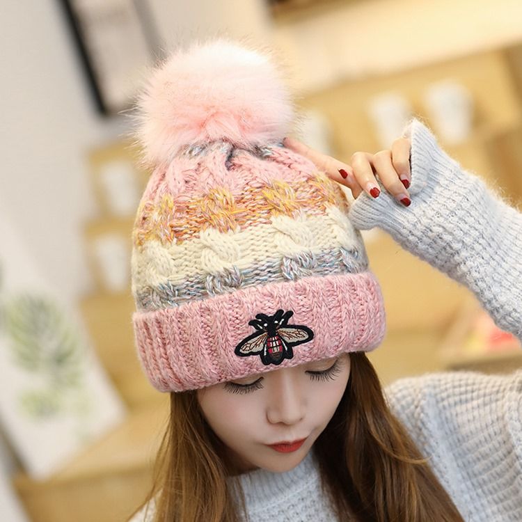 Chapeaux D'hiver En Patchwork De Fil De Laine Pour Femmes