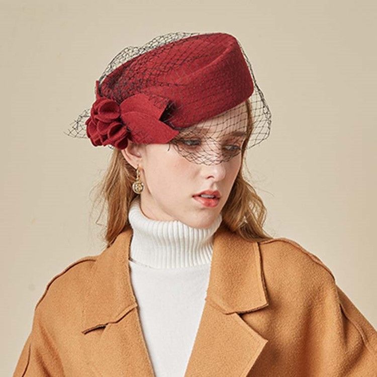 Chapeaux Fedora Unis En Maille Douce Pour Femmes