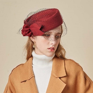 Chapeaux Fedora Unis En Maille Douce Pour Femmes