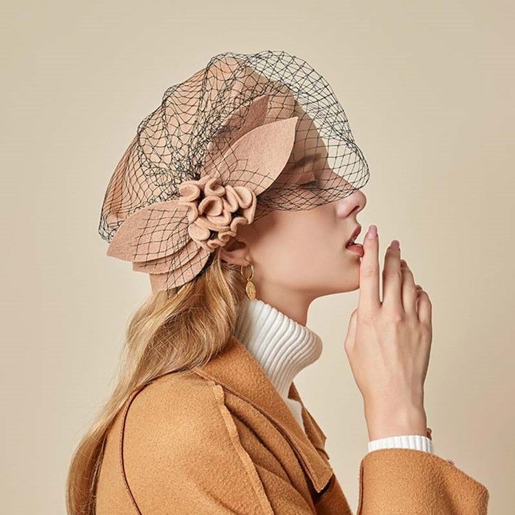 Chapeaux Fedora Unis En Maille Douce Pour Femmes