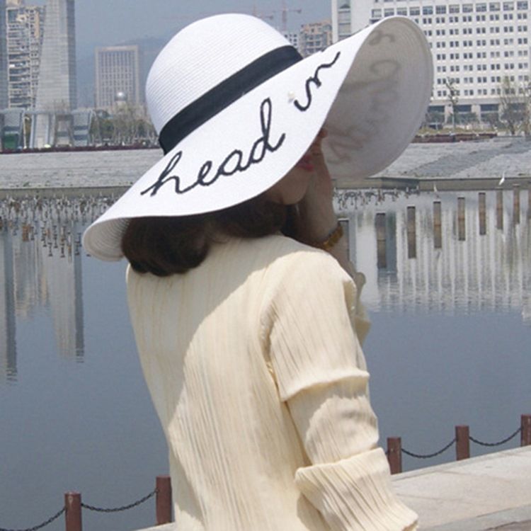 Chapeaux De Lettre À Paillettes Pour Chapeau De Paille Pour Femme