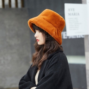 Chapeaux De Printemps En Fourrure De Seau Pour Femmes