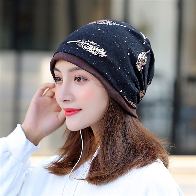 Imprimer Skullies Bonnets Hiver Casual Chapeaux Pour Femmes