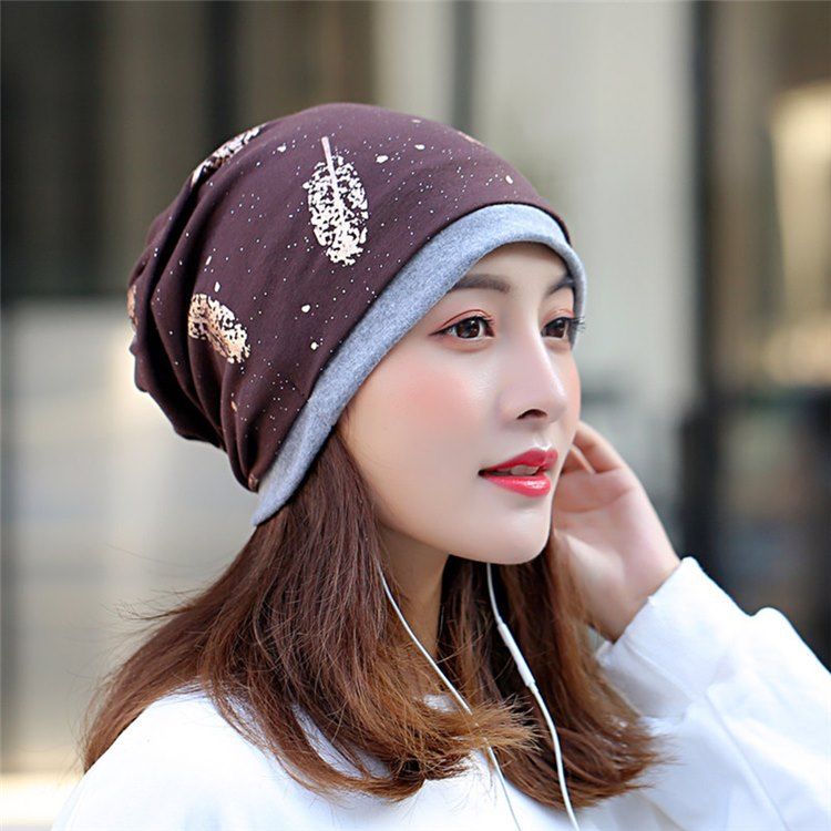 Imprimer Skullies Bonnets Hiver Casual Chapeaux Pour Femmes