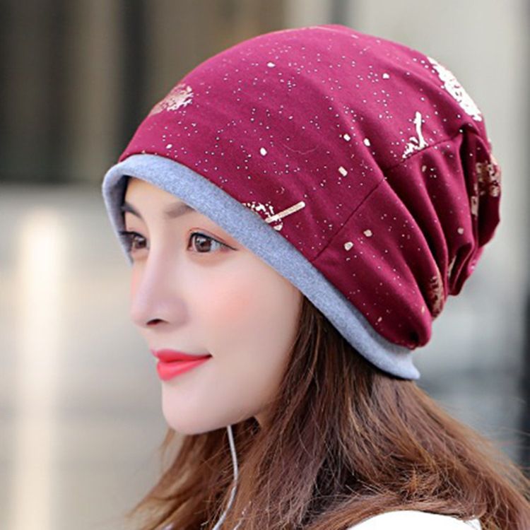 Imprimer Skullies Bonnets Hiver Casual Chapeaux Pour Femmes