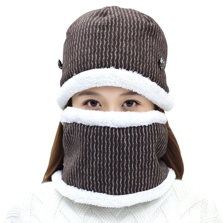 Masque D'écharpe De Chapeau D'hiver Pour Femme