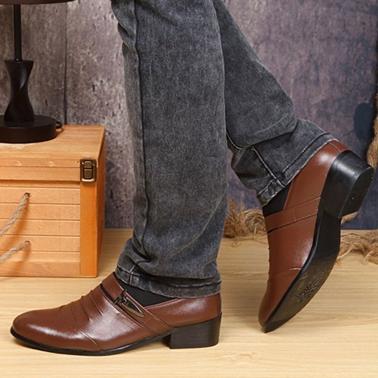 Chaussures Basses Pour Hommes À Enfiler Unies