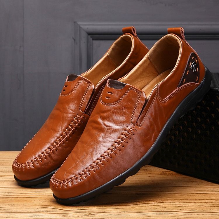 Chaussures Basses Unies Supérieures Pour Hommes