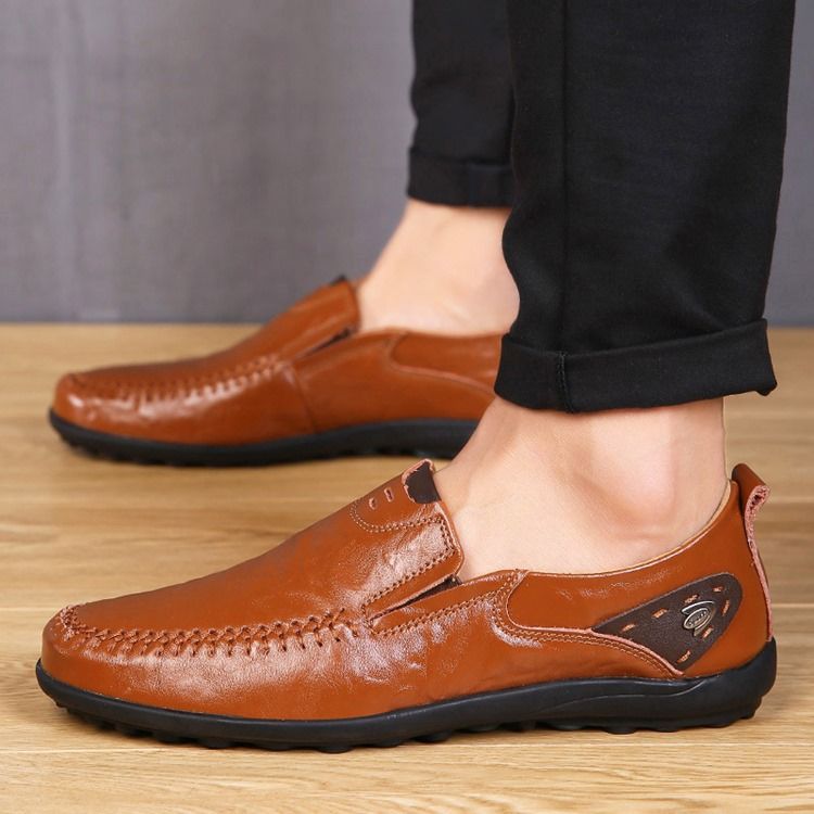 Chaussures Basses Unies Supérieures Pour Hommes