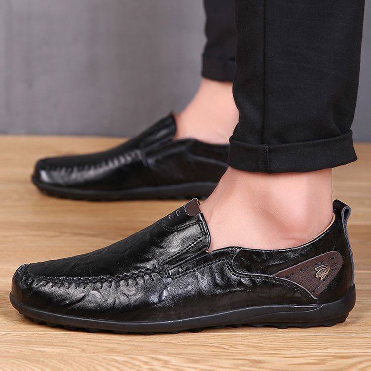 Chaussures Basses Unies Supérieures Pour Hommes