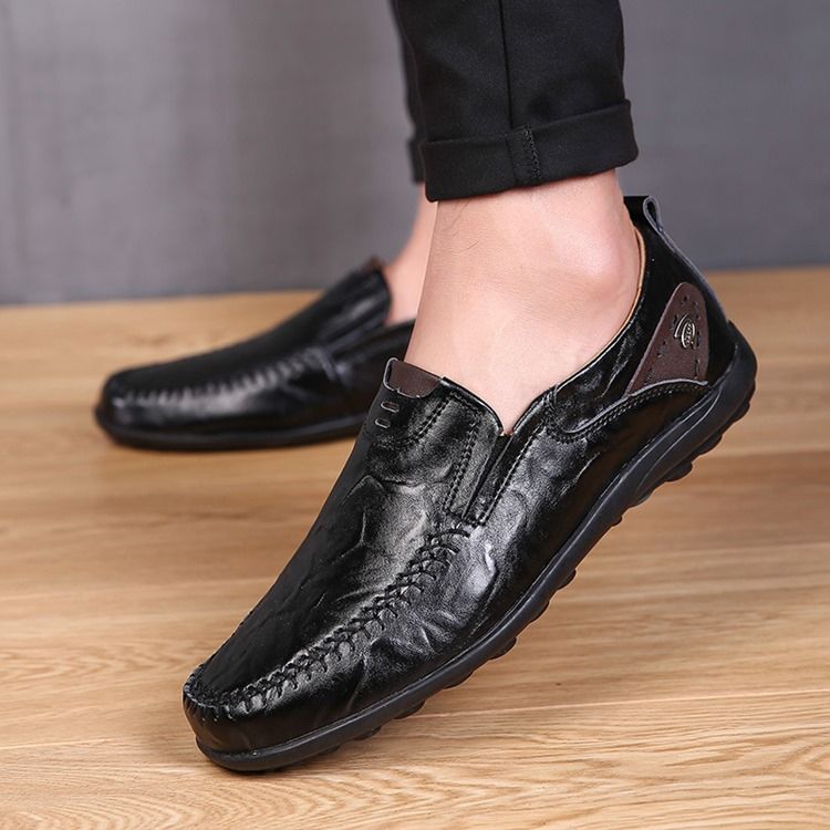 Chaussures Basses Unies Supérieures Pour Hommes