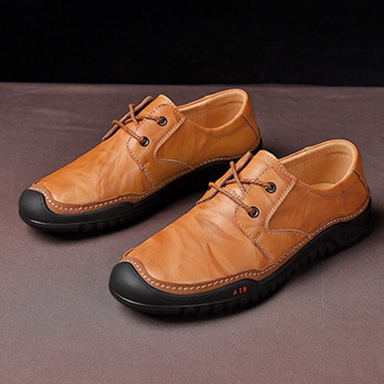 Chaussures Confortables Pour Hommes À Bout Rond Et À Lacets