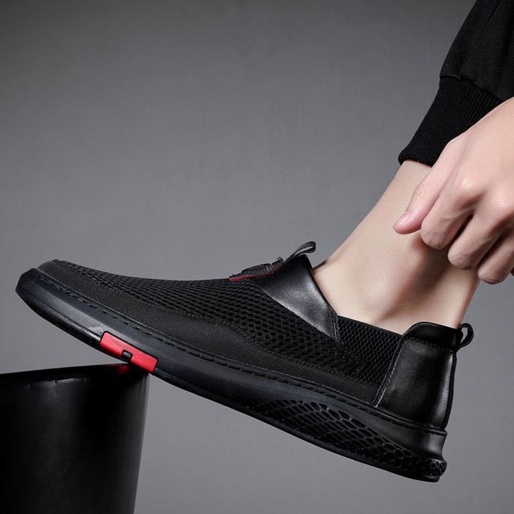 Chaussures Décontractées Simples À Enfiler Pour Hommes