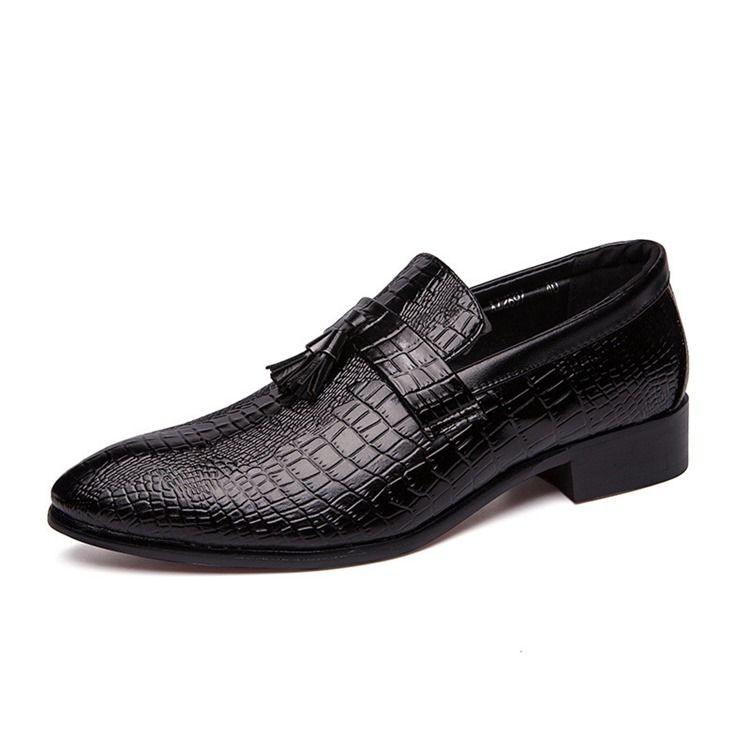 Chaussures Habillées Pour Hommes À Bout Pointu Et Motif Alligator