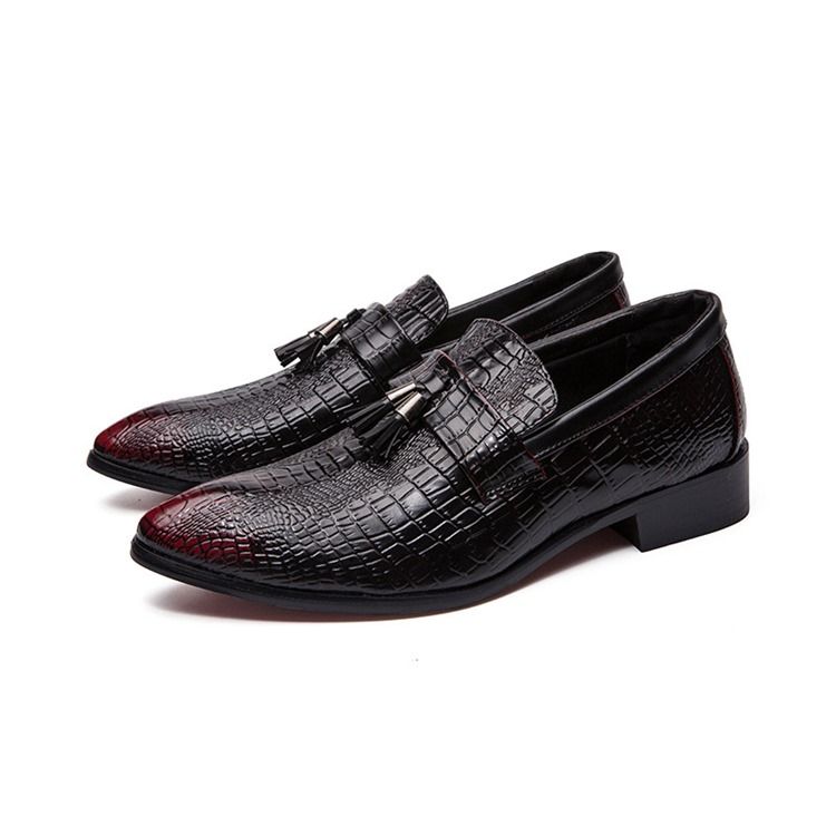 Chaussures Habillées Pour Hommes À Bout Pointu Et Motif Alligator