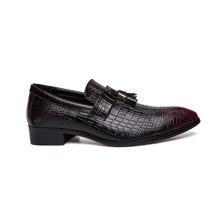 Chaussures Habillées Pour Hommes À Bout Pointu Et Motif Alligator