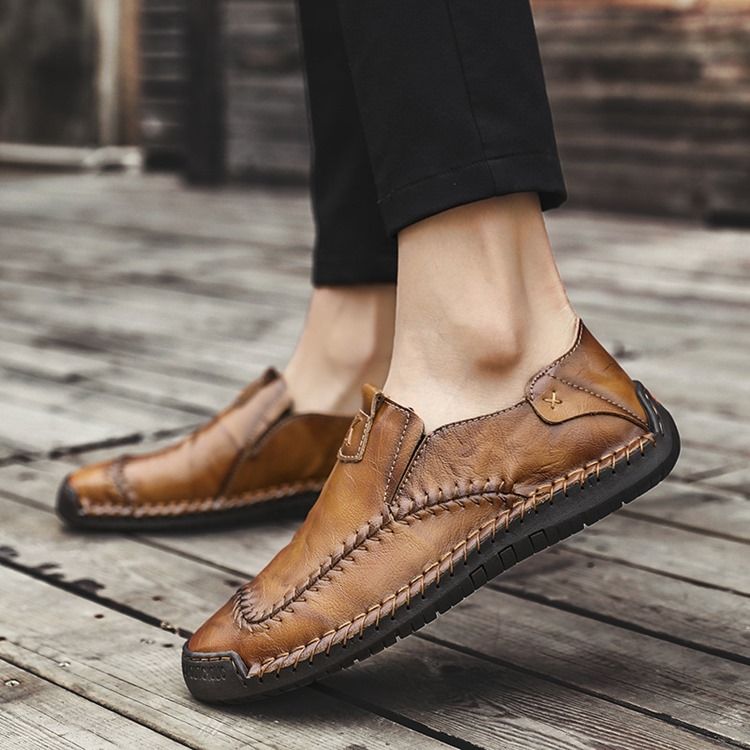 Chaussures Simples À Bout Rond Pour Hommes