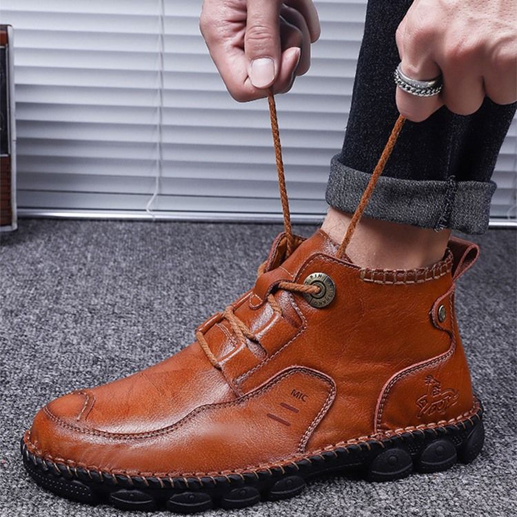 Chaussures De Travail Pour Hommes À Lacets En Pu