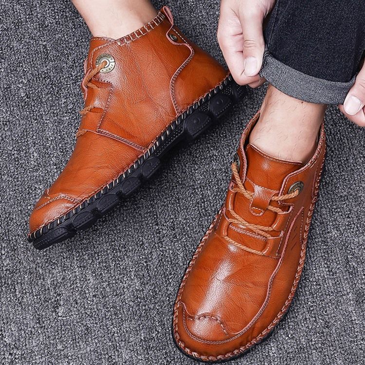 Chaussures De Travail Pour Hommes À Lacets En Pu