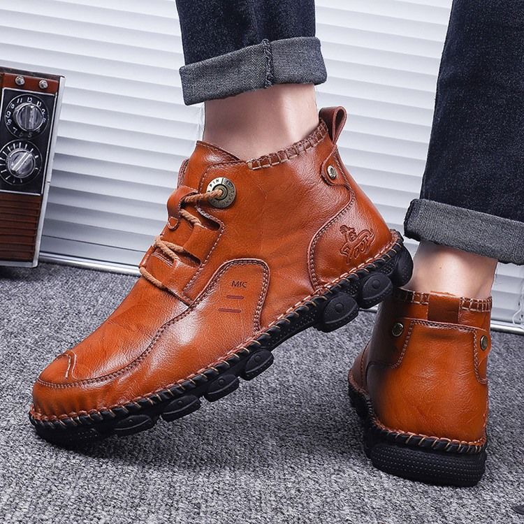 Chaussures De Travail Pour Hommes À Lacets En Pu