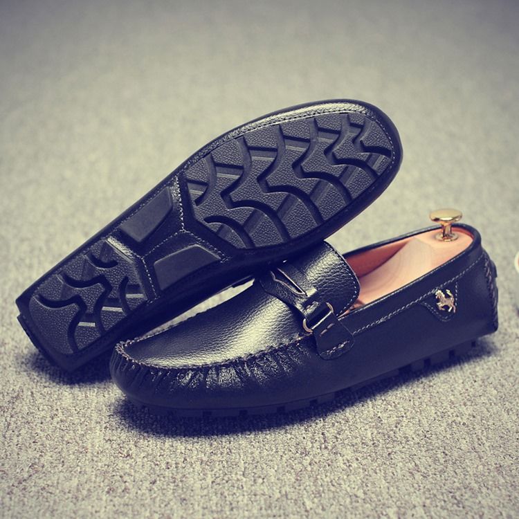 Mocassin-gommino Pour Hommes À Enfiler Avec Boucle