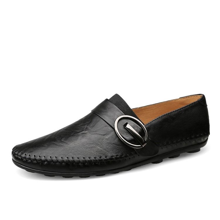 Mocassins Pour Hommes À Boucle En Pu