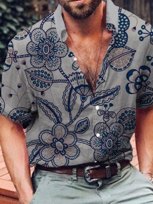 Chemise Ample À Imprimé Floral Pour Hommes