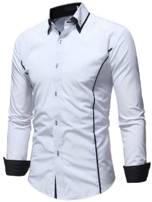 Chemise Décontractée À Boutonnage Simple Pour Hommes